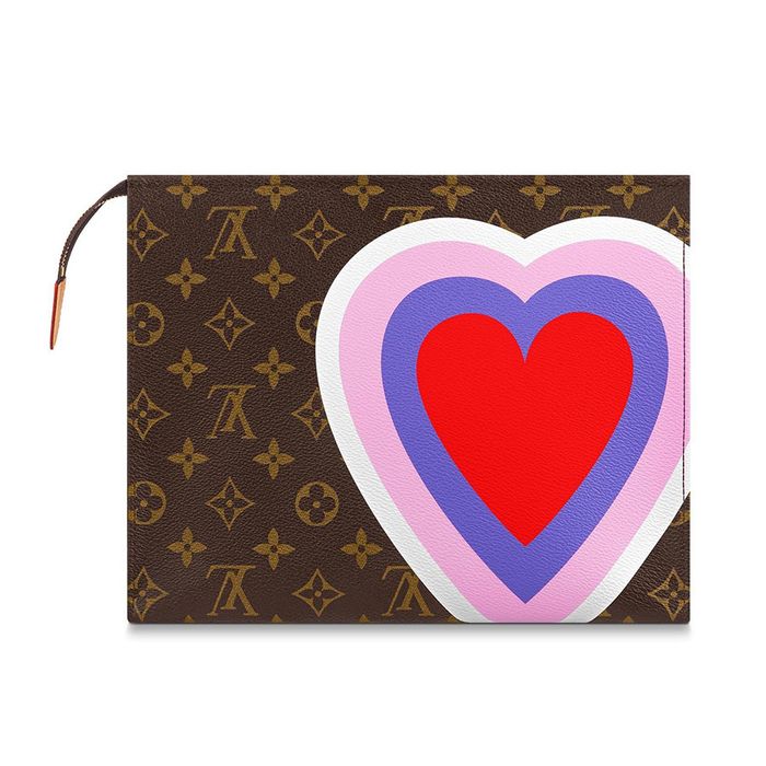 Túi Cầm Tay Louis Vuitton LV Pochette Mono Game On Clutch Màu Nâu