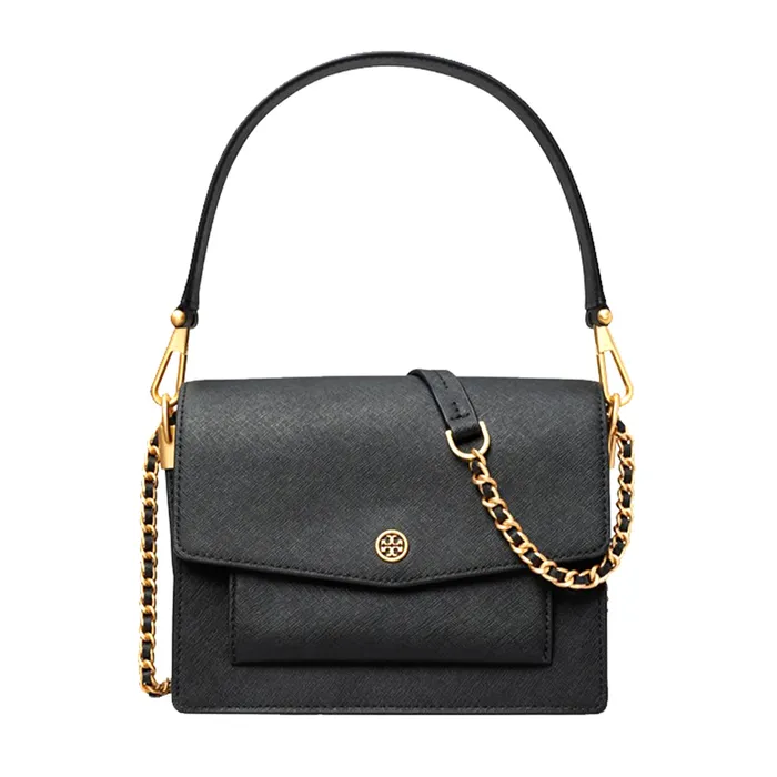 Túi Đeo Chéo Nữ Tory Burch Robinson Black Saffiano Leather 88522 Màu Đen