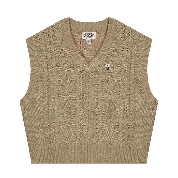 Áo Ghi Lê Nữ WHOAU  Steve Cable WHKVC4931F Màu Be