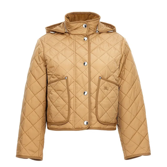 Áo Khoác Nữ Burberry Humbie Down Jacket Màu Nude Size S