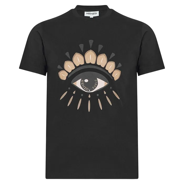 Áo Phông Nam Kenzo Icon Eye Print Cotton 4YC99 TShirt Màu Đen Size XS