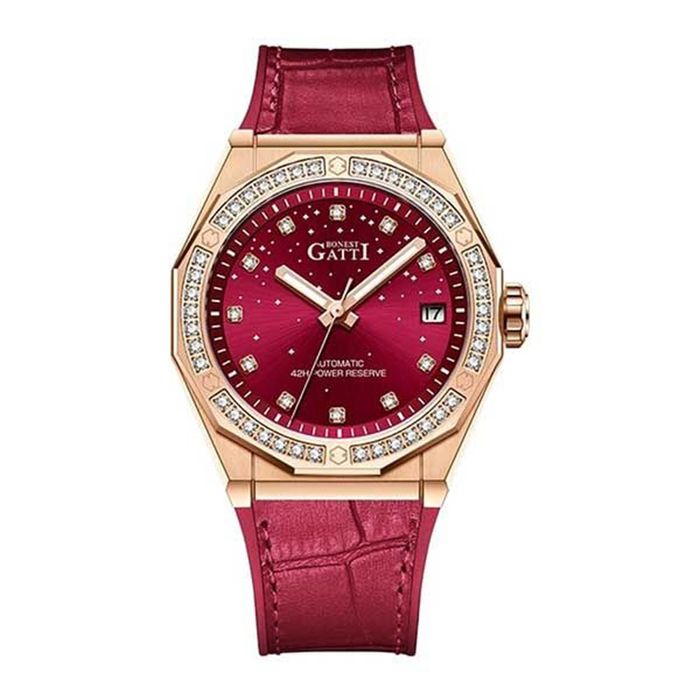 Đồng Hồ Nữ Bonest Gatti Starry Watch BG8902-L5 Màu Đỏ Hồng 