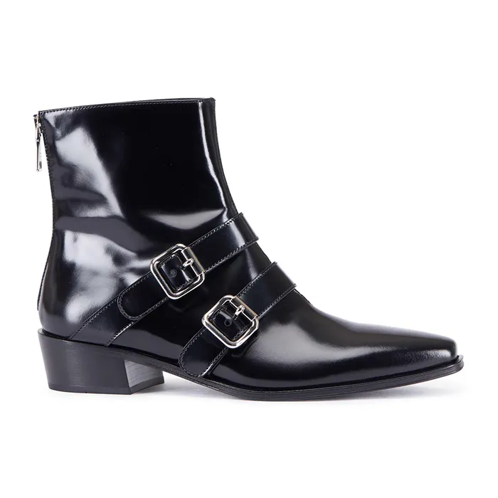 Giày Boot Nữ Prada Bottines Màu Đen Size 36