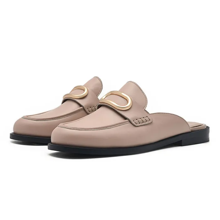 Giày Sục Nữ Pedro Studio Kate Leather Mules 66600010 Màu Nude