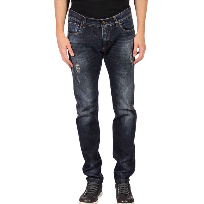 Quần Jean Nam Dolce & Gabbana D&G Denim Pants G6LALDG8S05S9001 Màu Xanh Đậm Size 44