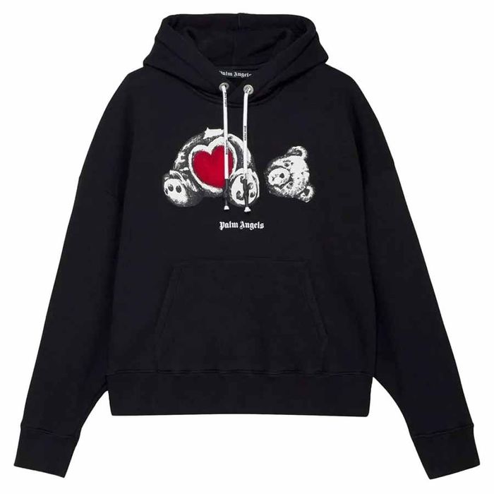 Áo Hoodie Nam Palm Angels Bear In Love PMBB058S21FLE0101001 Màu Đen Hoạ Tiết