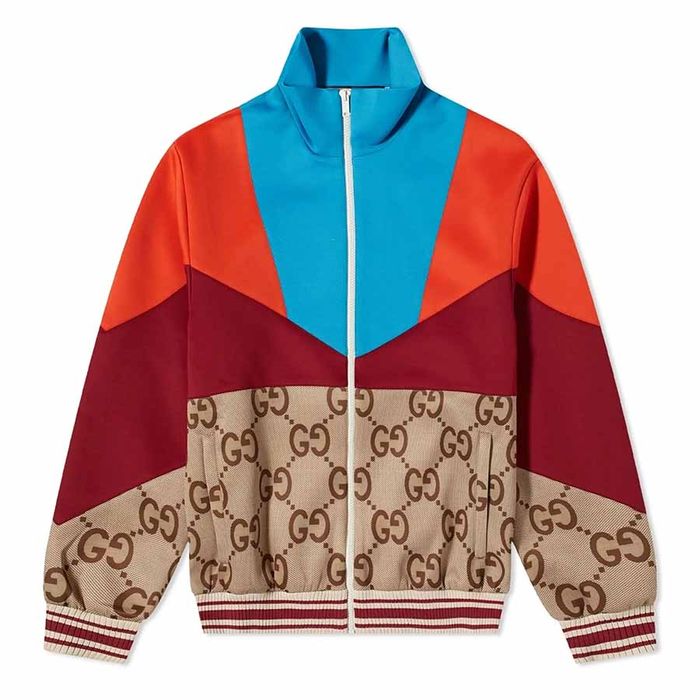 Áo Khoác Nam Gucci GG Panel Track Jacket 693022 XJD9V-2270 Phối Màu