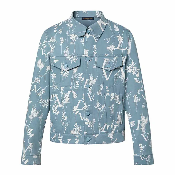 Áo Khoác Nam Louis Vuitton Lv Denim Coat 1AA5I4 Màu Xanh Dương