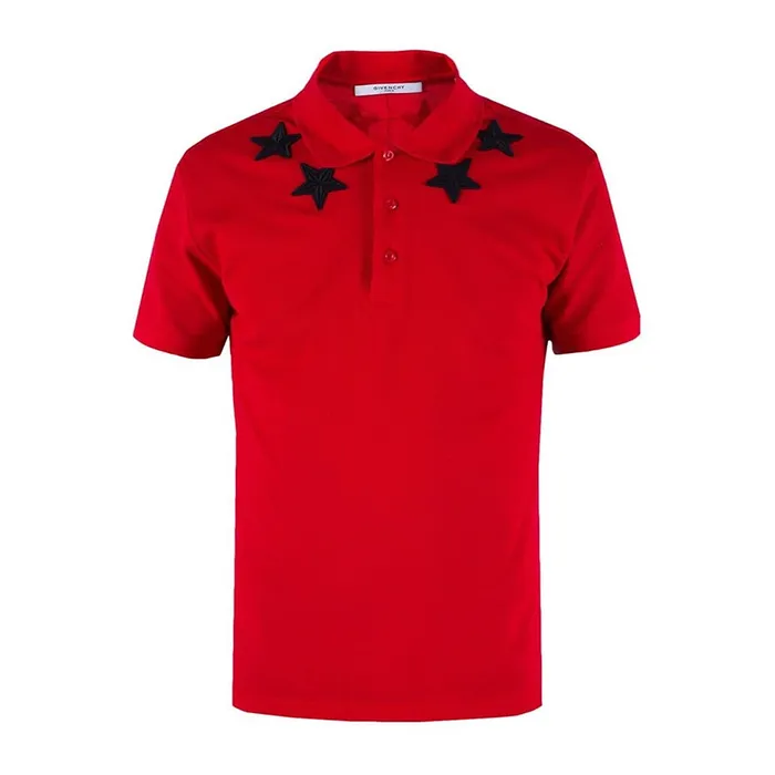 Áo Polo Nam Givenchy Red Patched Polo Màu Đỏ Size L