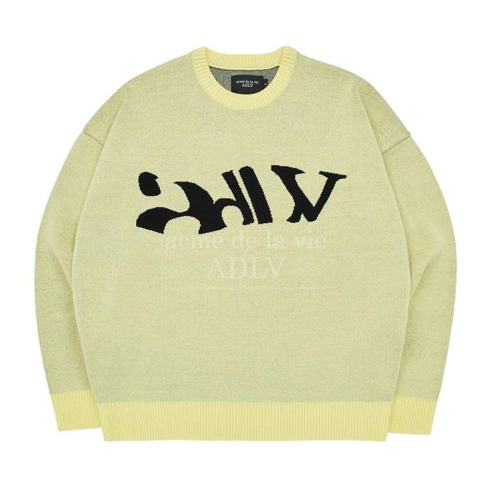 Áo Nỉ Sweater Acmé De La Vie ADLV Big Cutting Màu Vàng