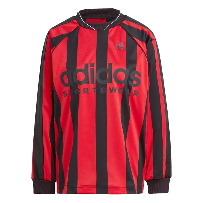 Áo Thun Dài Tay Nữ Adidas Jersey Jacquard IC6634 Màu Đỏ Đen Size 2XS