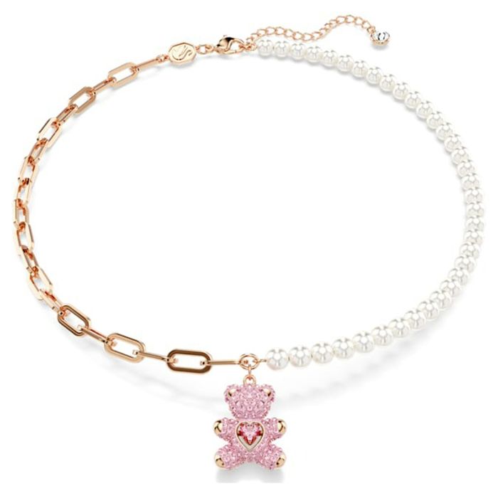 Dây Chuyền Nữ Swarovski Teddy Pendant Bear, Pink, Rose Gold-Tone Plated 5669166 Màu Hồng