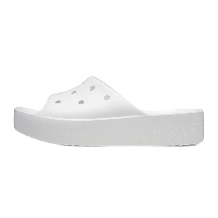 Dép Nữ Crocs Classic Platform 208180-100 Màu Trắng