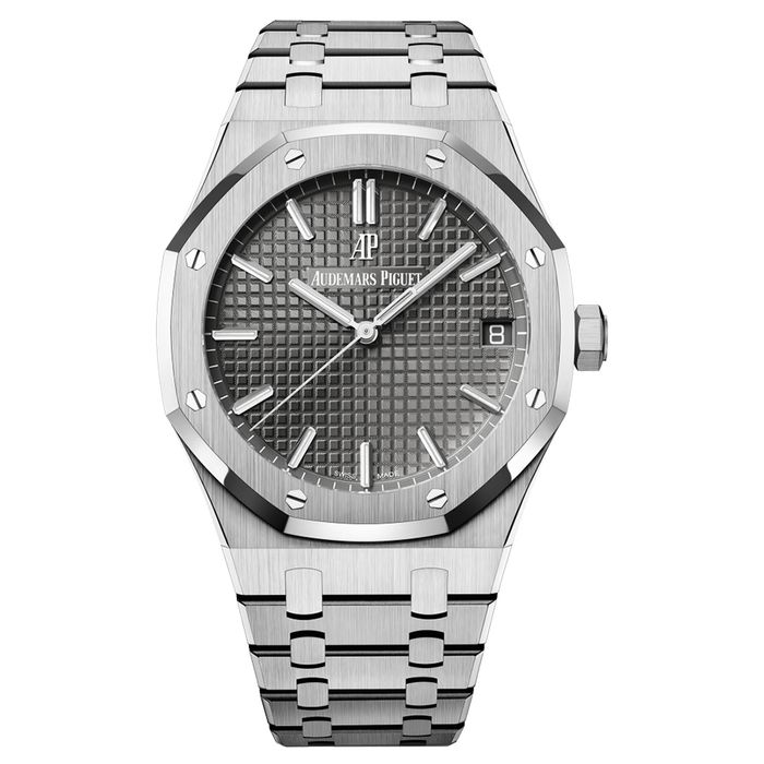 Đồng Hồ Nam Audemars Piguet Royal Oak Automatic Grey Dial 41mm 15500st.oo.1220st.02 Màu Bạc