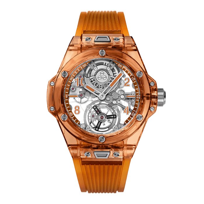 Đồng Hồ Nam Hublot Big Bang Tourbillon 45mm Watch 419.JO.0120.RT Màu Cam