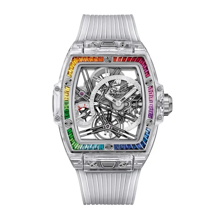 Đồng Hồ Nam Hublot Spirit Of Big Bang Tourbillon Sapphire Rainbow Watch 645.JX.5120.RT.4099 Phối Màu