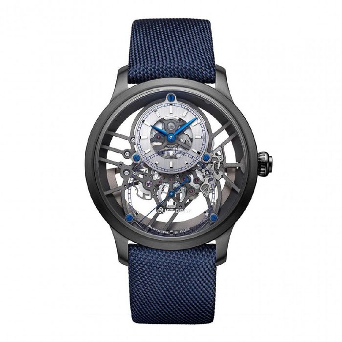 Đồng Hồ Nam Jaquet Droz Grande Seconde Skelet-One Ceramic J003525541 Màu Xanh Navy Ghi