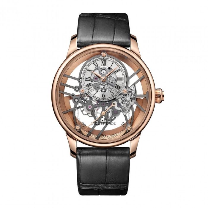 Đồng Hồ Nam Jaquet Droz Grande Seconde Skelet-One Red Gold J003523240 Màu Đen Vàng Hồng