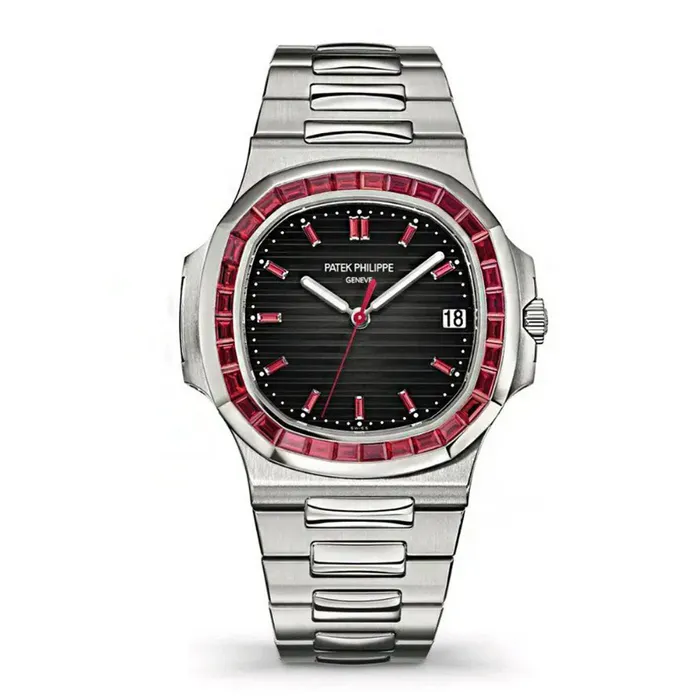 Đồng Hồ Nam Patek Philippe Nautilus5711/112P-001 Ruby Màu Bạc