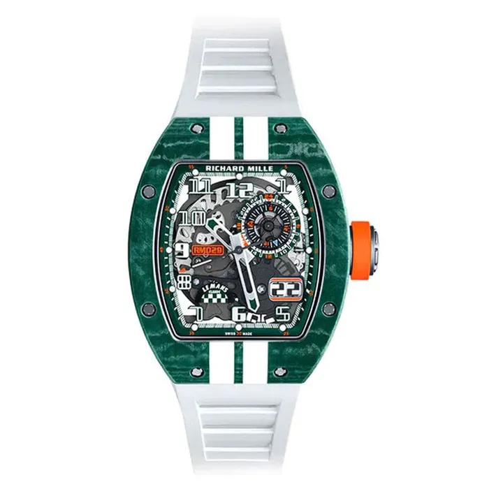 Đồng Hồ Nam Richard Mille Automatic Winding Le Mans RM 029 Màu Xanh Green