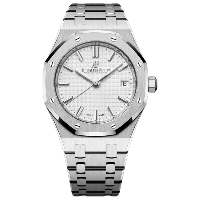 Đồng Hồ Nữ Audemars Piguet Royal Oak White Steel 34mm 77350ST.OO.1261ST.01 Màu Bạc
