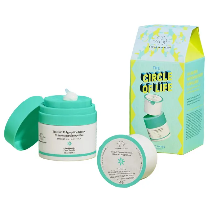 Set Kem Dưỡng Da Drunk Elephant The Circle Of Life Protini Duo Edition (50ml + 50ml Refill)