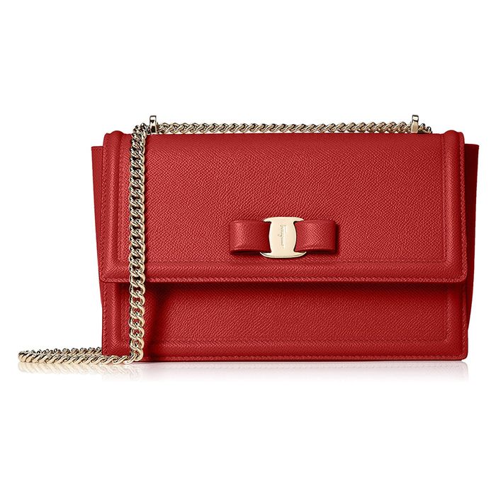 Túi Đeo Chéo Nữ Salvatore Ferragamo Medium Ginny Shoulder Bag 21G462 Màu Đỏ