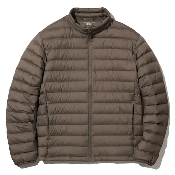 Áo Khoác Lông Vũ Nam Uniqlo Ultra Light Down Jacket Brown 463247-37 Màu Nâu Size XL