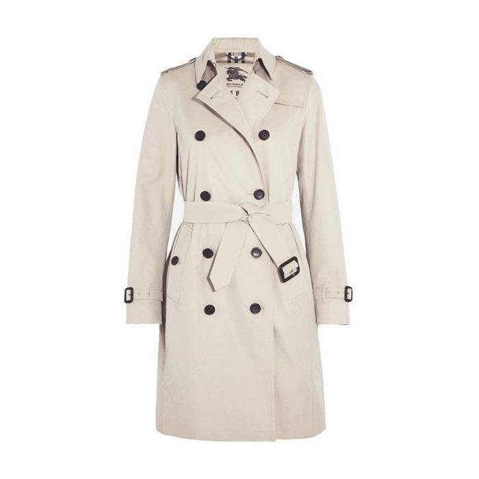 Áo Khoác Nữ Burberry Trench Coat Màu Be Size 2UK