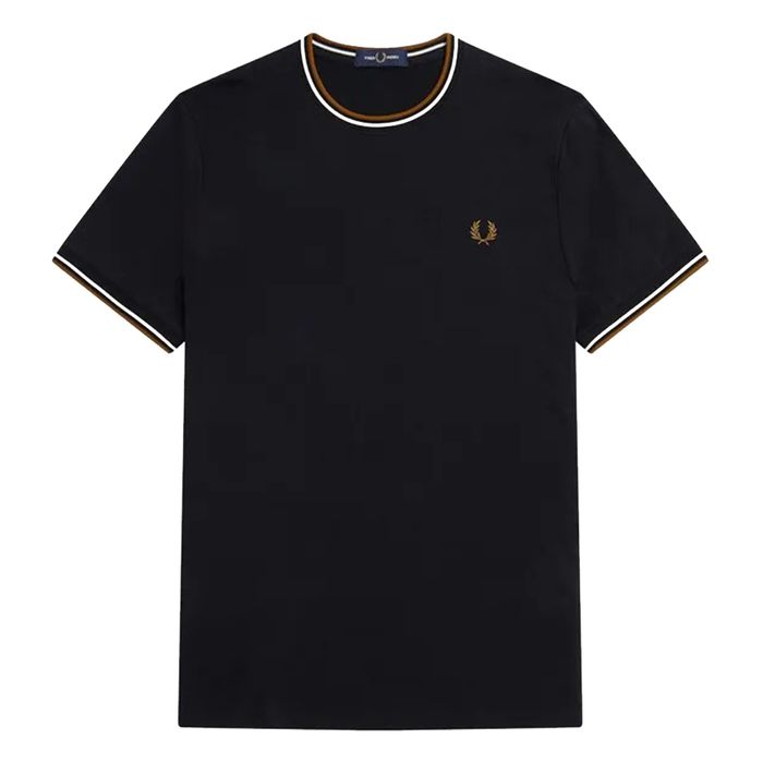 Áo Phông Nam Fred Perry Twin Tipped T-Shirt M1588 - R88 Màu Đen Size S