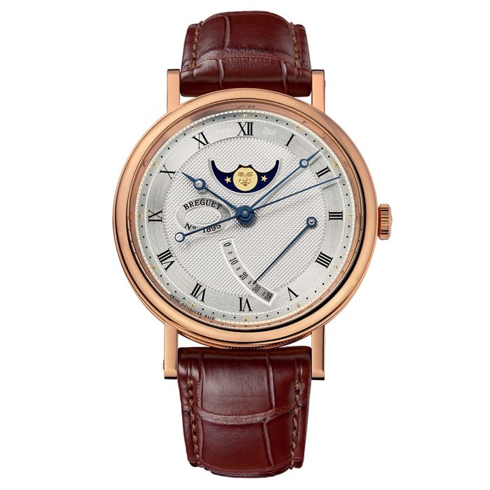 Đồng Hồ Nam Breguet Classique Moonphase Power Reserve 39mm 7787BR/12/9V6 Màu Nâu Vàng