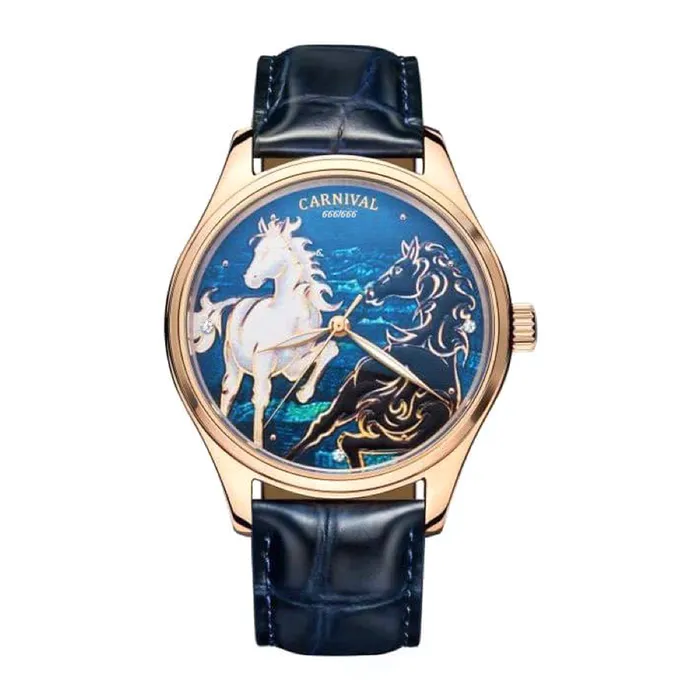 Đồng Hồ Nam I&W Carnival Song Mã Limited Gen 2 CNV515G3 Màu Đen Vàng Hồng