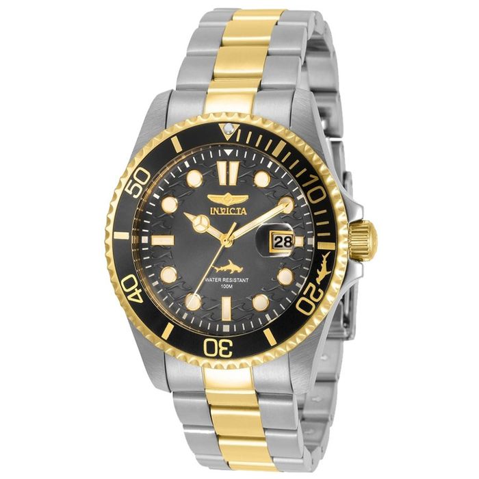 Đồng Hồ Nam Invicta Quartz Pro Diver 30809 43mm Màu Xám Vàng