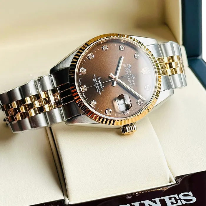 Đồng Hồ Nam Olym Pianus Watch OP89322 Màu Demi (Vàng Hồng - Bạc)