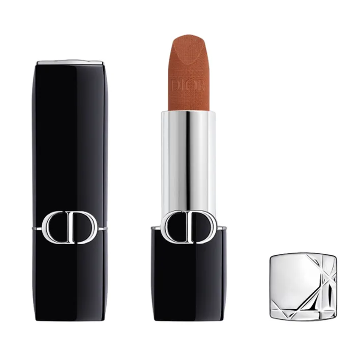 Son Dior Rouge Couture Colour Lipstick Floral Lip Care Long Wear Velvet 737 Mystère Màu Đỏ Nâu