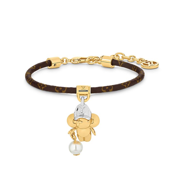 Vòng Đeo Tay Nữ Louis Vuitton LV Vivienne M8218Z Màu Nâu Vàng