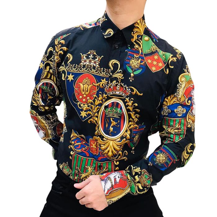 Áo Sơ Mi Nam Dolce & Gabbana D&G G5EJ1T Phối Màu Size 39