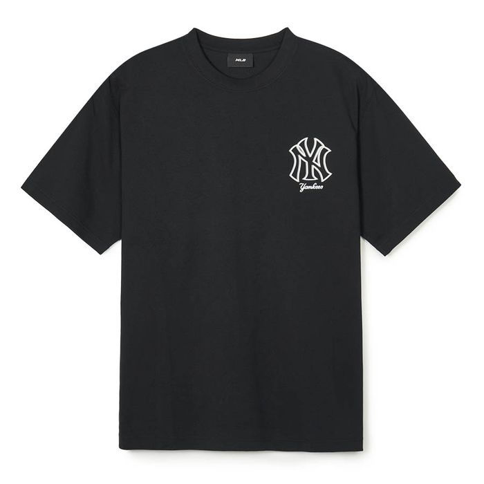 Áo Phông MLB Logo Mega New York Yankees 3ATSB0343-50BKS Tshirt Màu Đen Size XS