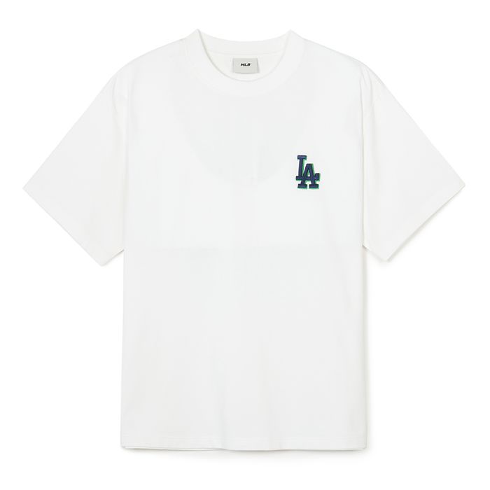 Áo Phông MLB Monative Overfit LA Dodgers 3ATSM0443-07IVS Màu Trắng