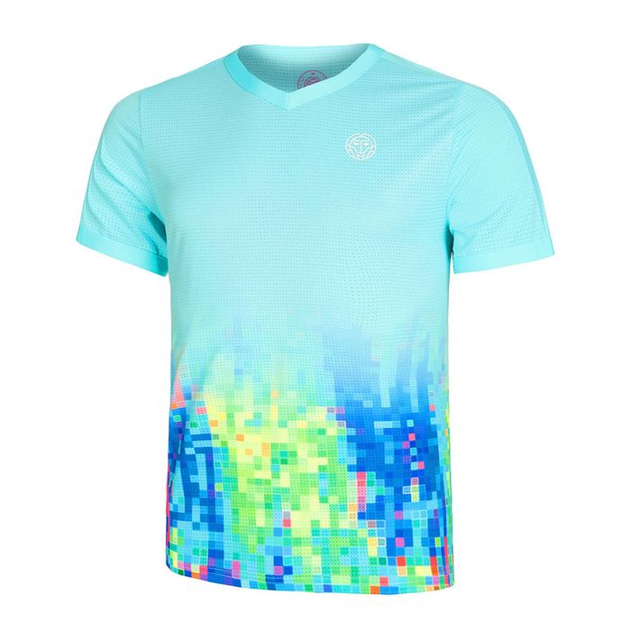 Áo Thun Nam Bidi Badu Melbourne 2024 V-Neck Tee Tshirt Màu Xanh Blue Size XL