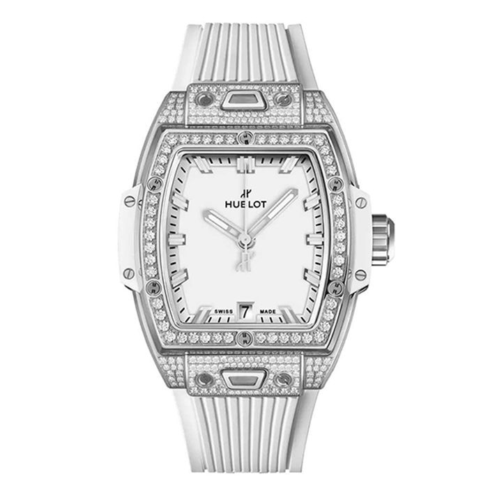 Đồng Hồ Nữ Hublot Spirit Pave White 32mm Màu Trắng Bạc