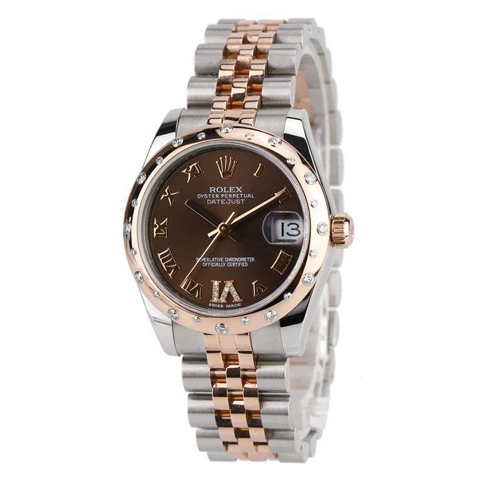 Đồng Hồ Nữ Rolex Date Just 31mm M178341 Màu Bạc Vàng Hồng