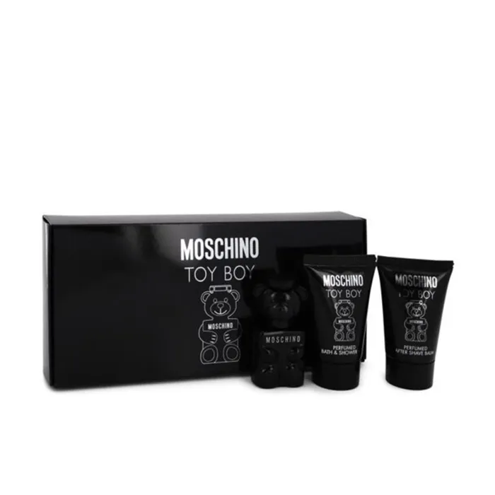 Set Nước Hoa Nam Moschino Toy Boy 3 Pc Set (EDP Mini 5ml + Sữa Tắm 25ml + Dầu Dưỡng Sau Cạo Râu 