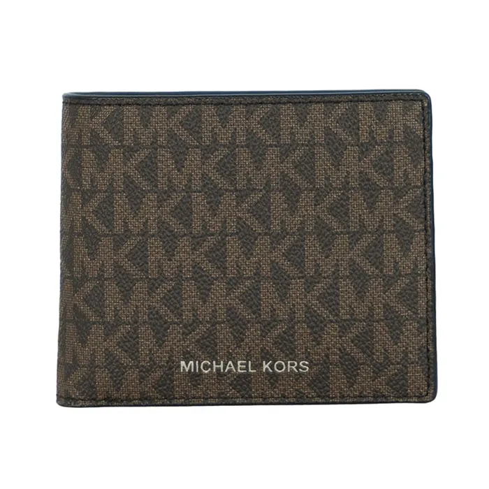 Ví Nam Michael Kors MK Cooper Billfold W Coin Pocket Black 36U9LCRF3B Màu Nâu