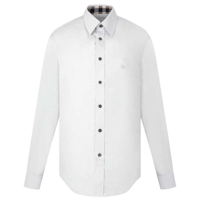 Áo Sơ Mi Nam Burberry White Shirt 8066768 Màu Trắng Size L