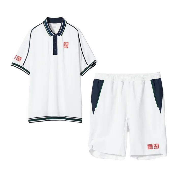 Bộ Thể Thao Nam Uniqlo Tennis Nishikori 2024 Màu Trắng Size XL