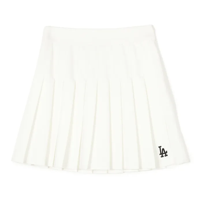 Chân Váy Xếp Ly Nữ MLB Pickleball New York Yankees Sportive Varsity Pleated Skirt 3FSKV0143-07CRS Màu Trắng Size XS