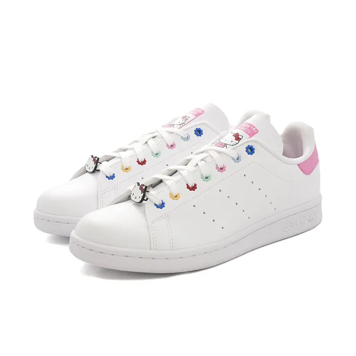 Giày Thể Thao Adidas Stan Smith Shoes Kids ID7230 Màu Trắng Hồng Size 39