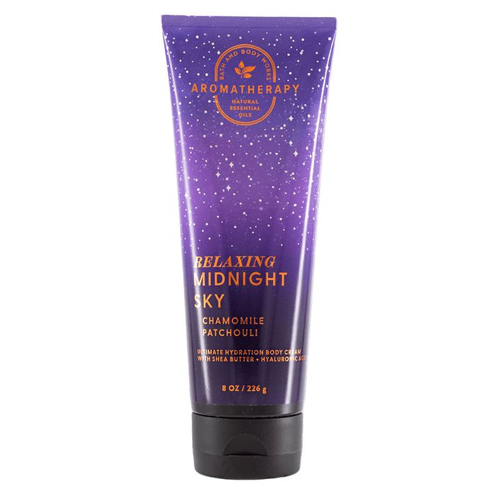 Kem Dưỡng Thể Bath & Body Works Aromatherapy Relaxing Midnight Sky Chamomile Patchouli Body Cream 226g