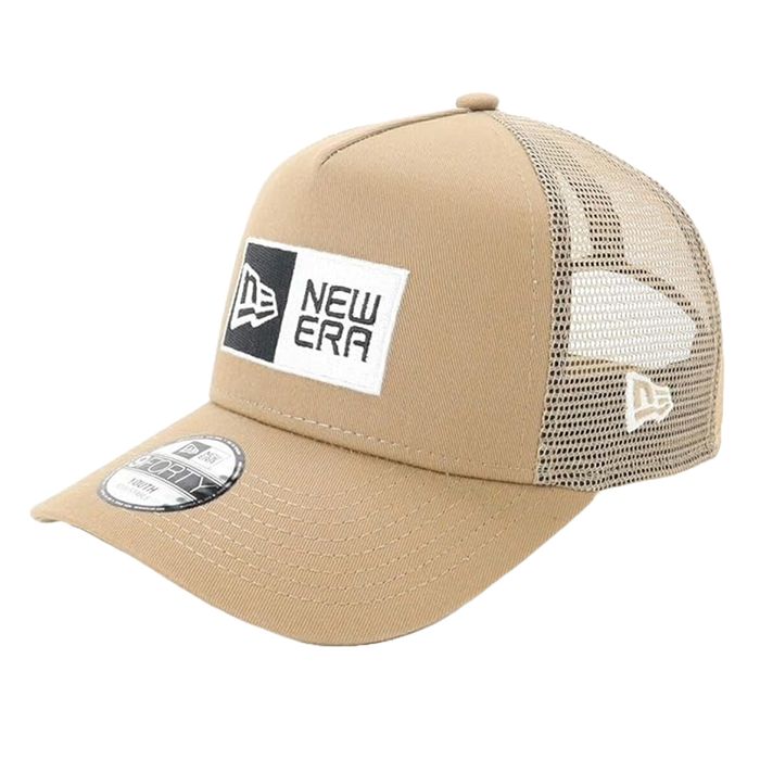 Mũ Trẻ Em New Era 9Forty Box Logo 23J Kids Mesh Cap Màu Be